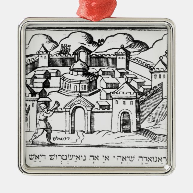 Ornement Métallique Joshua aux murs de Jéricho (Devant)