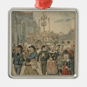 Ornement Métallique Jour du mariage chez Plougastel la Bretagne