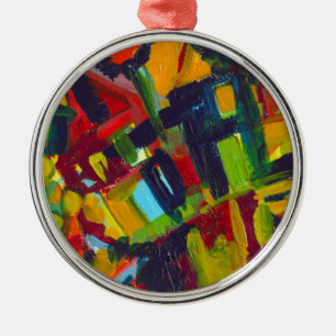 Ornement Métallique Kandinsky 304 Oeuvre Abstraite colorée