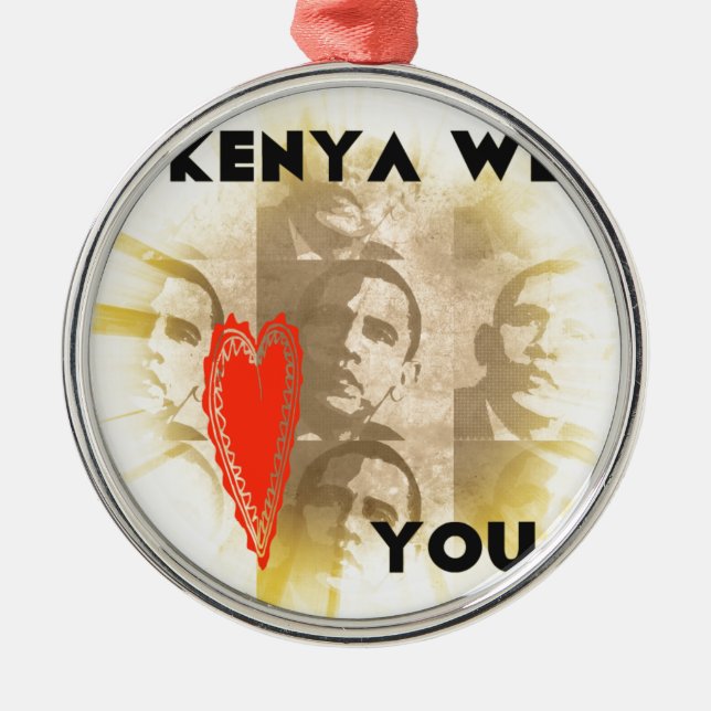 Ornement Métallique Kenya We Lovely You Perspective Art Design (Devant)