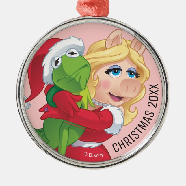 Ornement Métallique Kermit et Miss Piggy (Devant)