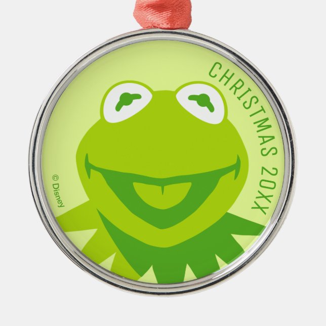 Ornement Métallique Kermit la grenouille souriante (Devant)