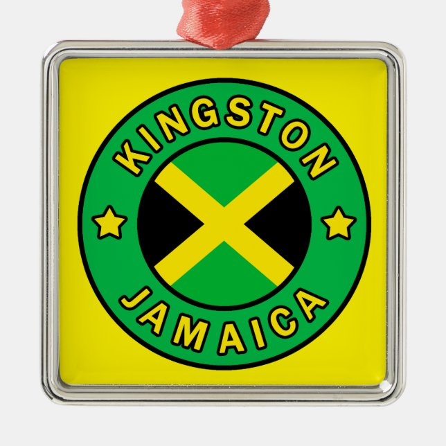 Ornement Métallique Kingston Jamaïque (Devant)
