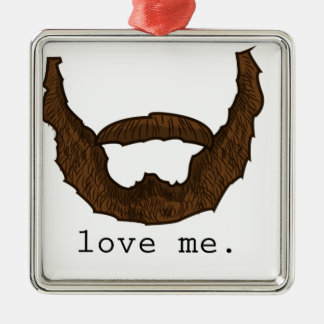 Ornement Métallique La barbe m'aiment graphique