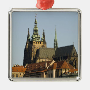 Ornement Métallique La cathédrale Saint-Guy et le château de Prague, l