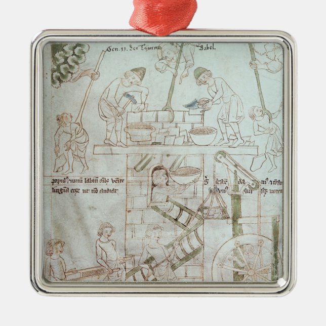 Ornement Métallique La construction de la tour de Babel (Devant)