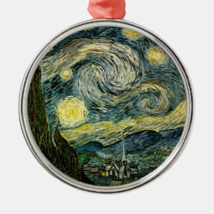 Ornement Métallique La nuit étoilée de Vincent van Gogh (1889)