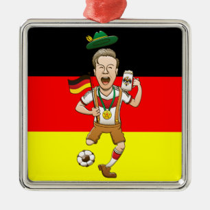 Ornement Métallique L'Allemagne est champion quatre fois du football