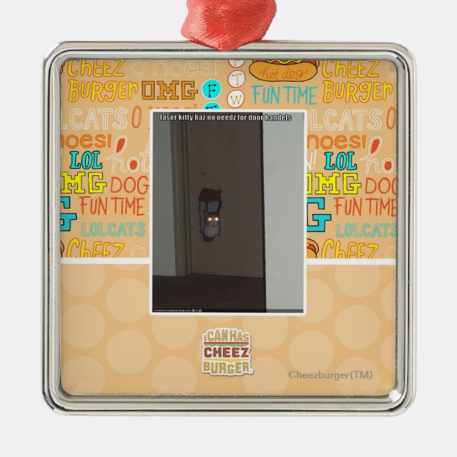 Ornement Métallique Laser Kitty (Devant)