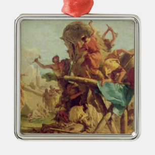 Ornement Métallique Le bâtiment du Trojan Horse, c.1760
