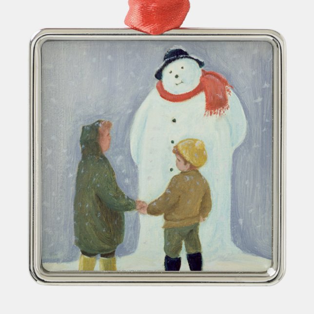 Ornement Métallique Le bonhomme de neige (Devant)