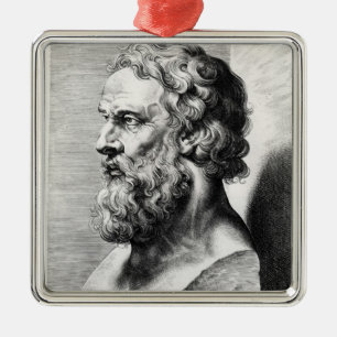 Ornement Métallique Le buste de Platon a gravé par Lucas Emil