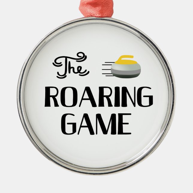 Ornement Métallique Le Curling, L'Ornement Du Jeu Roulant (Devant)