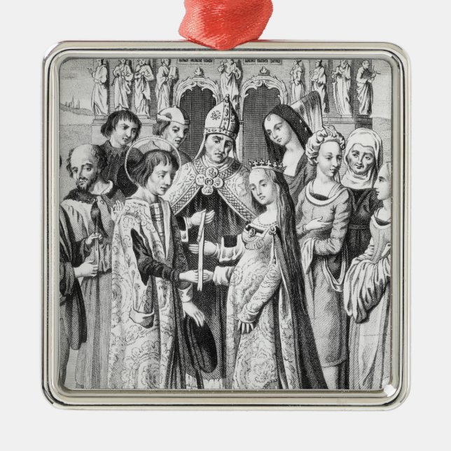 Ornement Métallique Le mariage de Henry VI et Margaret de l'Anjou (Devant)