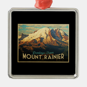 Ornement Métallique Le mont Rainier