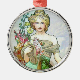 Ornement Métallique Le Printemps c1895