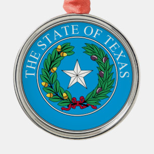 Ornement Métallique Le sceau d'État du Texas