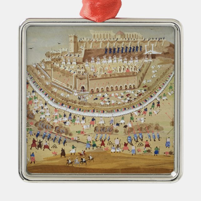 Ornement Métallique Le siège d'Athènes en 1827, de l'imagé salut (Devant)