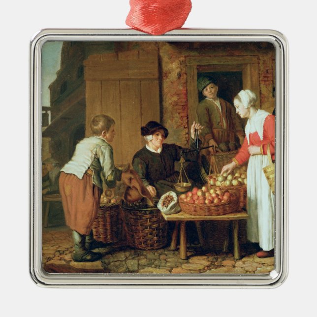 Ornement Métallique Le vendeur de fruit (Devant)