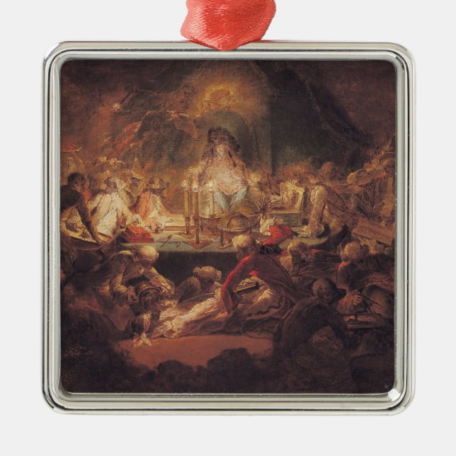 Ornement Métallique Les franc-maçons de singe (Devant)