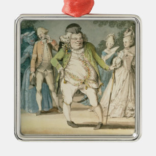 Ornement Métallique Les macaronis, 1774 (la semaine sur le papier)