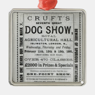Ornement Métallique L'exposition canine de Cruft de publicité par