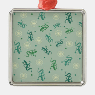 Ornement Métallique Lizard