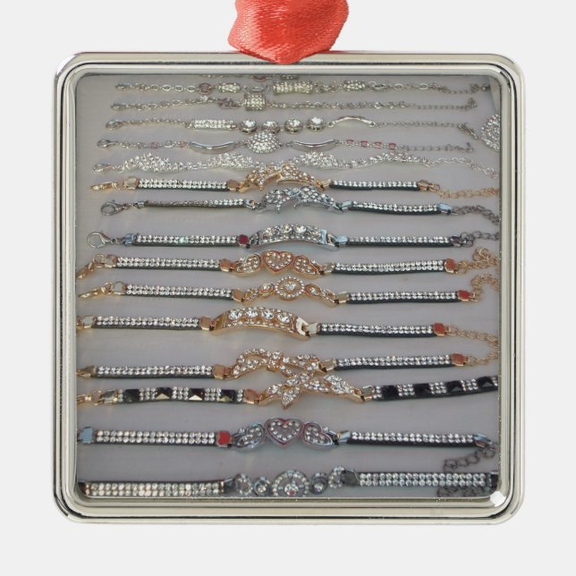 Ornement Métallique Lovely Diamind Jewelry coeur design collection d'a (Devant)