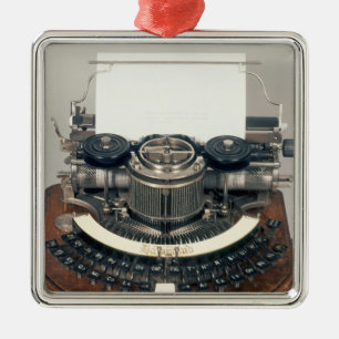 Ornement Métallique Machine à écrire de Hammond, avec le clavier id