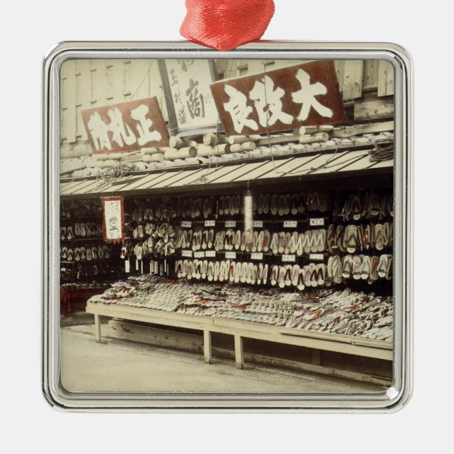 Ornement Métallique Magasin de chaussure à Kyoto, c.1890 (photo (Devant)