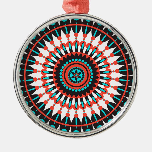 Ornement Métallique Mandala amérindienne (Devant)