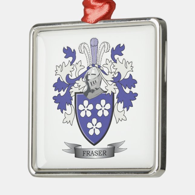 Ornement Métallique Manteau de crête de famille de Fraser des bras (Gauche)