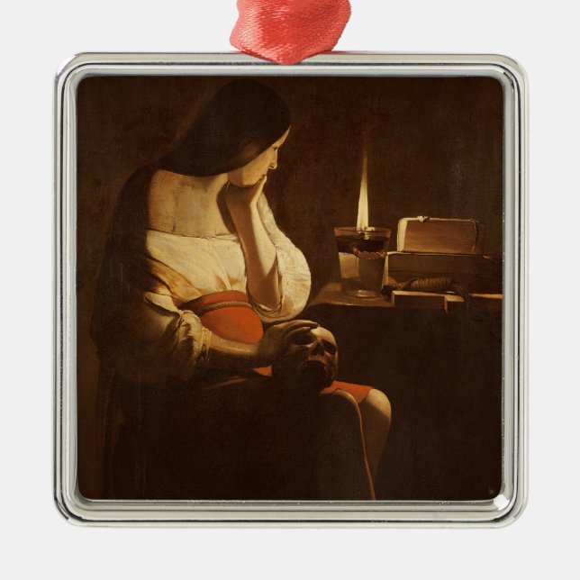 Ornement Métallique Mary Magdalene avec une lumière de nuit, 1630-35 (Devant)