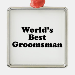 Ornement Métallique Meilleur Groomsman du monde