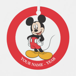 Ornement Métallique Mickey moderne   Mains latérales sur les hanches A