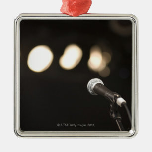 Ornement Métallique Microphone et projecteurs