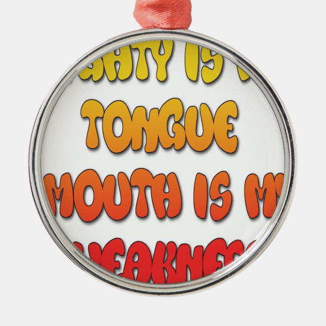 Ornement Métallique Mighty Tongue (Devant)