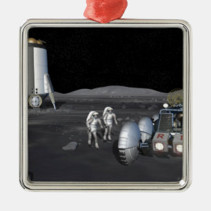 Ornement Métallique Missions d'exploration spatiale futures 3