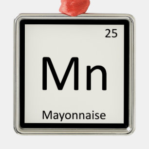 Ornement Métallique Mn - Tableau périodique de la chimie des sédiments