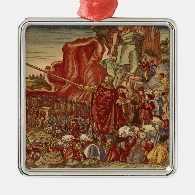 Ornement Métallique Moïse séparant la Mer Rouge (Devant)