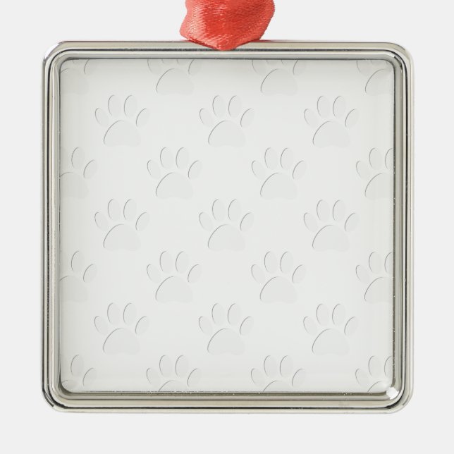 Ornement Métallique Motif à mâcher de chien coupé en papier (Devant)