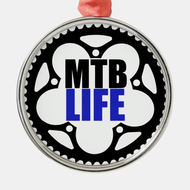Ornement Métallique Mountain Bike Life (Devant)