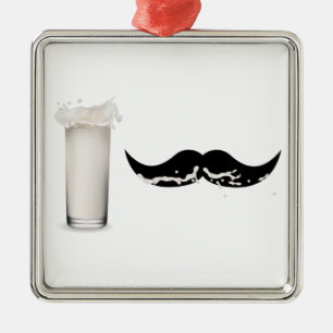 Ornement Métallique Moustache de lait
