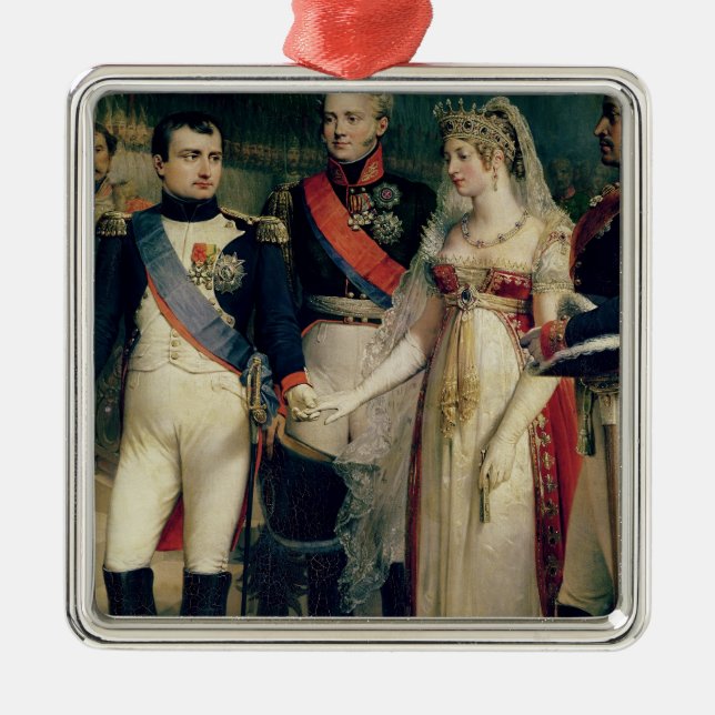 Ornement Métallique Napoleon Bonaparte recevant la Reine Louisa (Devant)