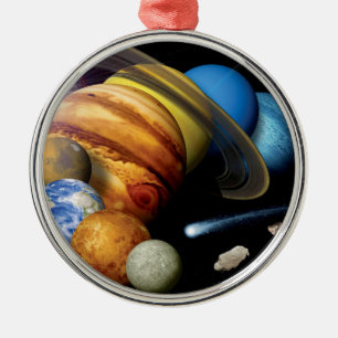 Ornement Métallique NASA JPL Système solaire Planètes Montage Photos s