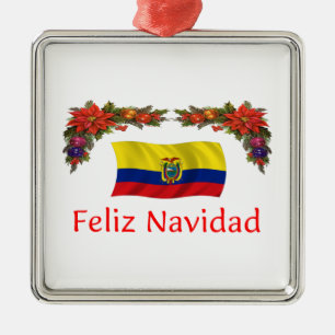 Ornement Métallique Noël de l'Equateur