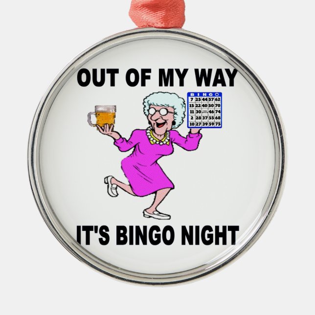 ORNEMENT MÉTALLIQUE NUIT DE BINGO-TEST (Devant)