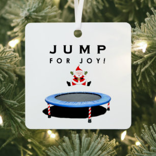 Ornement Métallique Objet de collection de Noël Trampoline