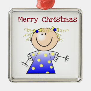 ORNEMENT MÉTALLIQUE ***ORNEMENT DE LA PETITE FILLE*** DE NOËL