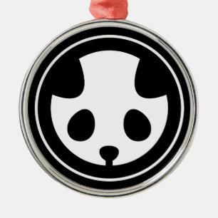 Ornement Métallique Panda